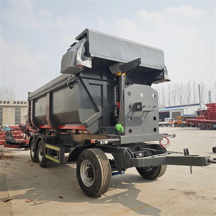 Heavy duty rear dump semi-trailer